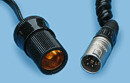 Optional male XLR to female cigarette cable