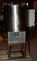 HMX Jacketed Stainless Steel Tank with inverted anchor with seal at the top end