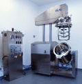 Olsa MACEF 150 Litre vacuum processor with homogenizer and counter-rotating agitator, pharmaceutical grade