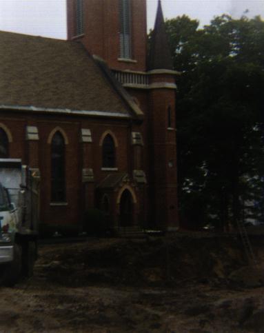 St Mary outside start of construction