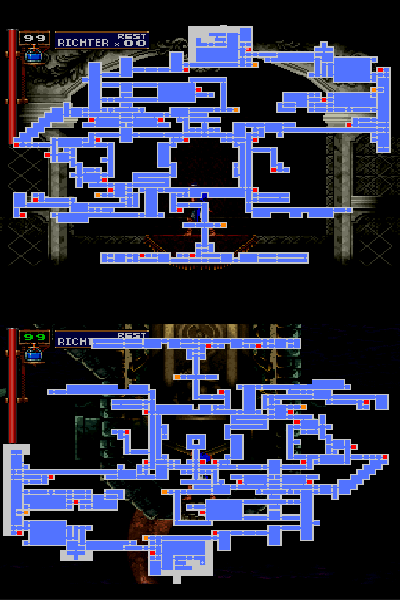 Castlevania Symphony Of The Night Inverted Castle Map - Maps For You