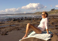 Chris at Raglan Beach