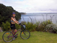 Chris Whitlock biking in NZ